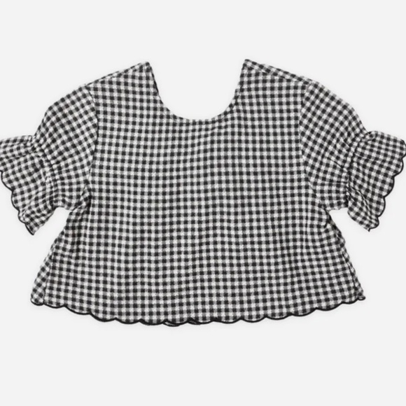 NWT Rylee + Cru Black Gingham Shirt Pants Set Girls Size 4-5 years New with Tag - Picture 6 of 6